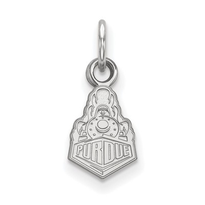 14k Weißgold LogoArt Purdue University Boilermakers Zug Logo XS Anhänger