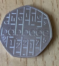 Charles Babbage 2021 Fifty Pence Brilliant Uncirculated Coin