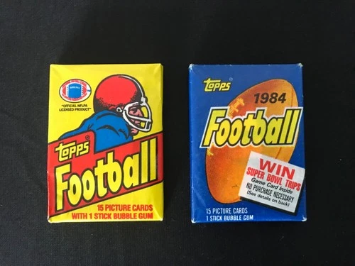 1981 + 1984 Topps Football Wax Pack Lot ~ UNOPENED - Montana RC? - Marino RC?
