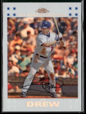 2007 Topps Chrome #8 J.D. Drew White Refractors #/660 $2.88 B3G1