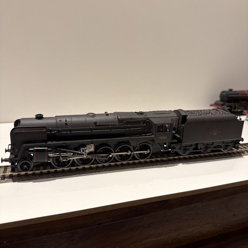 DAMPFLOKOMOTIVE VERWITTERT Spur O R2200 BR SCHWARZ 2-10-0 KLASSE 9F 92151 VON HORNBY | Condition: Used