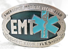 EMT Belt Buckle Emergency Medical Technician Belt Buckle Fire Dept Firefighter