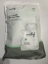 Motif Medical Breast Milk Storage Bags 8oz Single Use 100 count New  Sealed