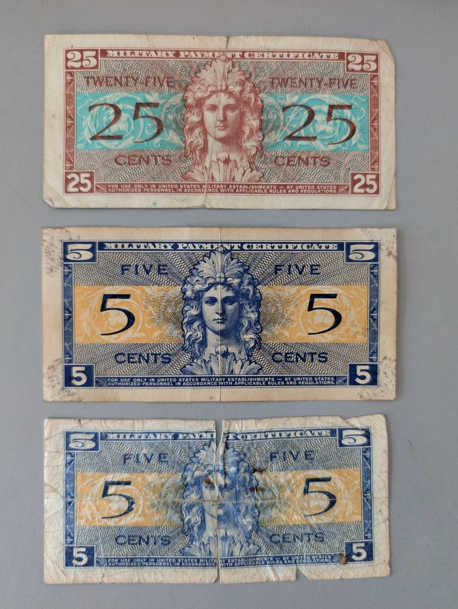 25c Denomination US Military Payment Certificates for sale | eBay