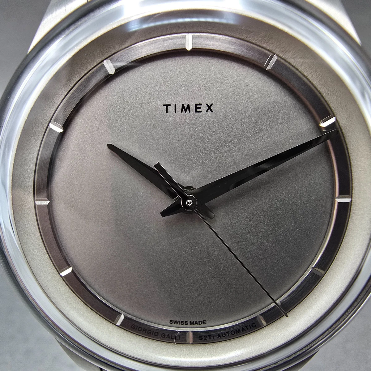 Timex Giorgio Galli S2Ti Reloj Automático Hombre 38mm Esfera Gris Titanio Redondo
