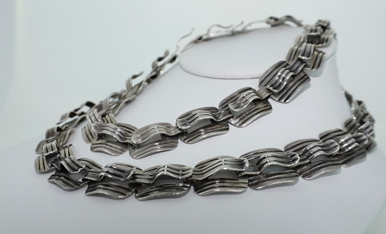 Mexican Sterling Silver Interchangeable Link Brac… - image 3