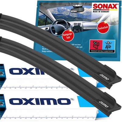 OXIMO Scheibenwischer  BMW 3 3er E92 (06.06-08.09) E93 (03.07-08.09) +SONAX-Tuch