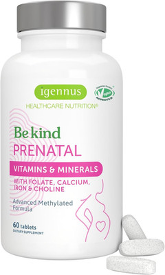Igennus Methylated Prenatal Multivitamin for Women, Folate for MTHFR, High Absor