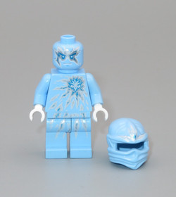 LEGO Ninjago Rare Zane NRG light blue ice energy minifigure NINJA 9590