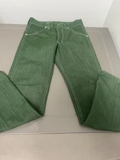 Sears Boys 12 Jeans Toughskins PermaPress Green Reinforced Knees Vintage