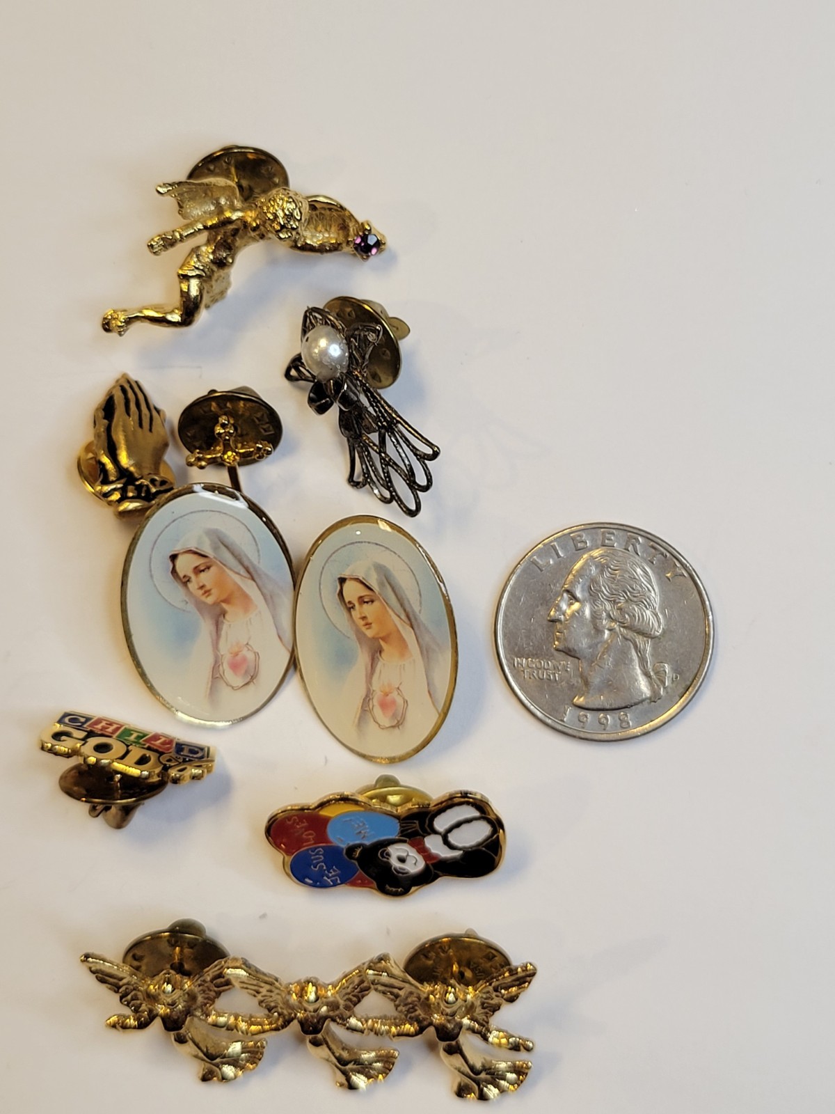 Religious Brooch Pin Bundle - image 3
