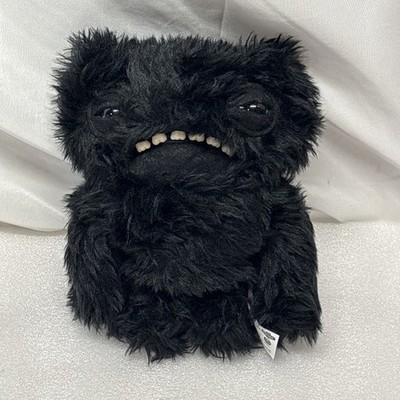 Fuggler Fart Face Munch Munch Black Funny Ugly Monster Soft Toy Plush Green Eyes