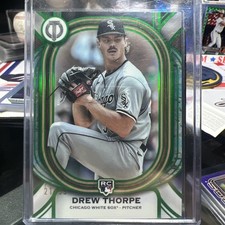 2025 Topps Tribute - Drew Thorpe #84 Green /99 (RC)