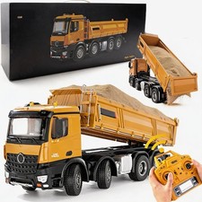 Remote Control Dump Truck 20-Inch 12-Channels 1/14 Scale 13 LBS Load 8-Wheels