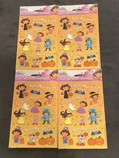 American Greetings Dora the Explorer Halloween Stickers Lot 4 Packs of 62 NEW