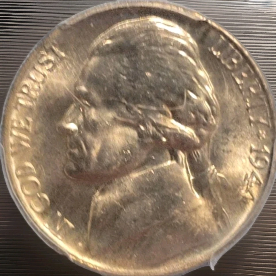 1944-P Jefferson Nickel · Silver War Nickel · PCGS MS66 · Gem BU · Certified - Image 3 of 4