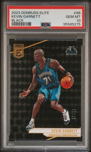 2023 Donruss Elite Kevin Garnett Black /25 PSA 10 Gem Mint