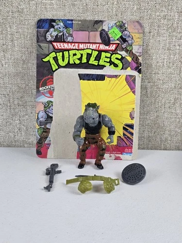 VTG 1988 ROCKSTEADY TMNT Ninja Turtles Complete With Card