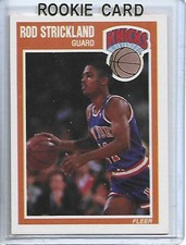 Rod Strickland 1989-90 Fleer Basketball ROOKIE Card #104-New York Knicks. rookie card picture