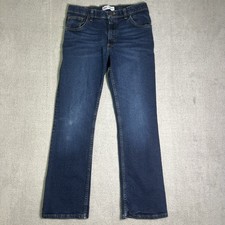 Wrangler Classic Bootcut Jeans Boys Size 16 Reg 29x28 Blue Dark Wash Denim