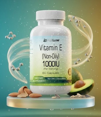 Vitamin E 1000 IU - Capsules - Non-Oily - Ultimate Strength