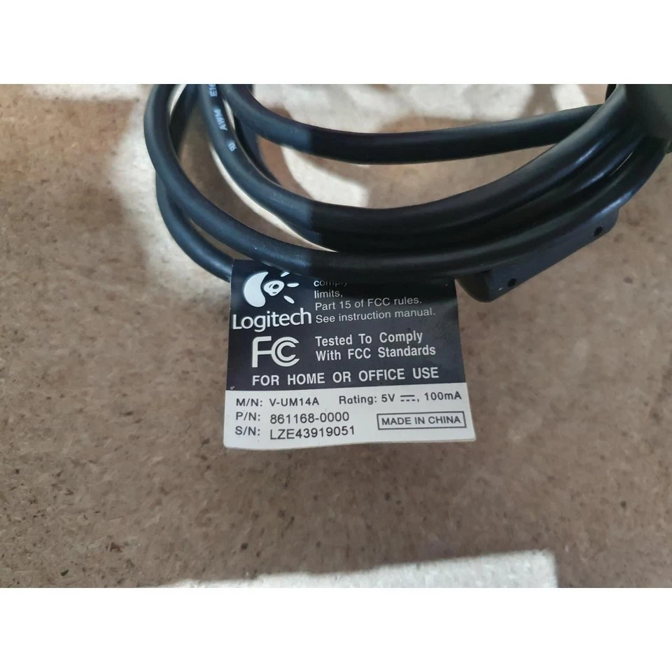 Logitech QuickCam Communicate V-UM14A Webcam Black Wired USB 2.0 for PC Window 7 - Image 4 of 4