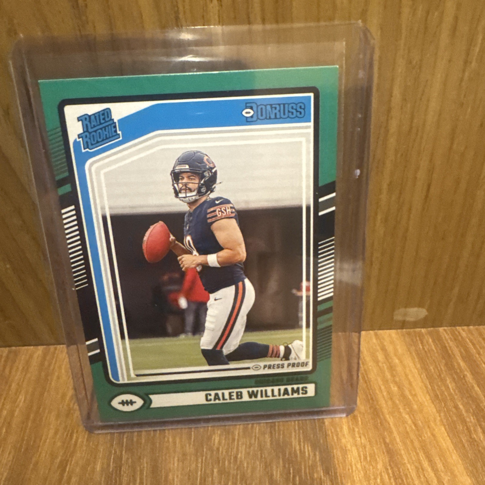 2024 Donruss Football Caleb Williams Green Press Proof Rookie (RC) #327