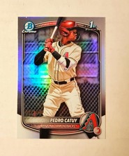 Pedro Catuy 2025 1st Bowman Chrome REFRACTOR 082/499 #BCP-210 Raw RC T6