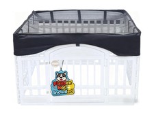 Dog Playpen Mesh Top Cover, Playpen Not Included Fits 36" Inch Pet Playpen w...