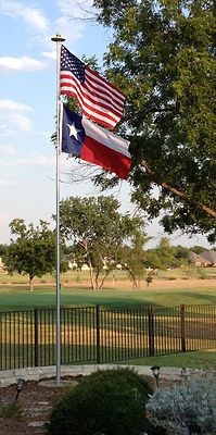 Telepole 20' Superior 1 Telescoping Flagpole-2.75'' Base,10 Gauge Aluminum,Silver