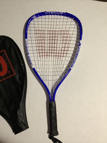 Wilson Titanium crushing power  XS 3 7/8 Racquetball Racquet w/ Cover   - Picture 1 of 8