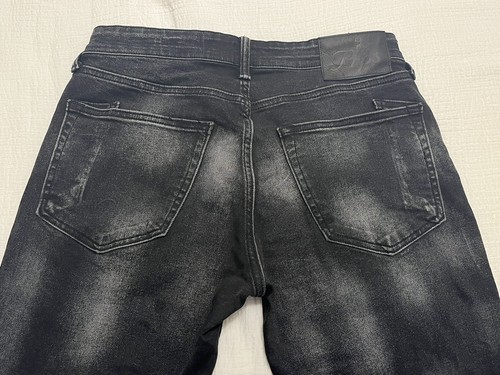 PRPS Men’s Black Stretch Japanese Denim Jeans Size 32 EUC - Picture 7 of 13