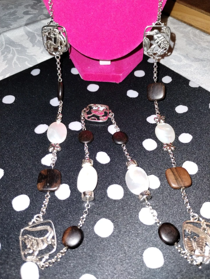 Brighton { 已停产 } 'Animal Safari ' 41"+2"Ext.52.31Grm.New W/ Tags 项链 — 第 3/4 张图片