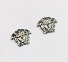 Versace VE 2262 VE 2263 Gunmetal Replacement Side Temple Icon Logo Genuine