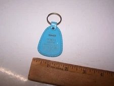 Vintage DEWEY'S SUNOCO - Gas / Oil Keychain WEST UNION ILLINOIS