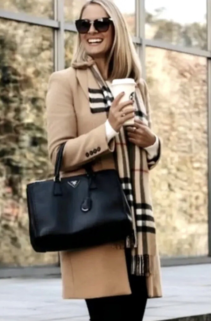 ZARA WOMEN NEW MENSWEAR STYLE WOOL COAT MANTECO LIGHT TAN