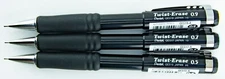 Pentel Twist-Erase Automatic Pencil 3pc Lot 0.5mm 0.7mm 0.9mm Black Barrel