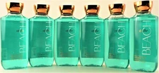 QTY 6 - Bath & Body Works AT THE BEACH Hair Face Body Wash Shower Gel 10oz