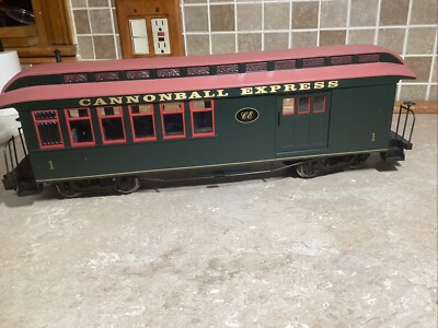 BACHMANN G SCALE BIG HAULER CASEY JONES CANNONBALL EXPRESS PASSENGER CAR W/LIGHT