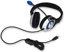 AVID Education AE-55 USB Black Blue Noise Cancelling Microphone Headphones