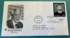Andy Warhol Pop Artist 2002 First Day Cover