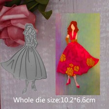 Girl Metal Cutting Dies Scrapbooking Paper Crafts Embossing Stencils Die Cut Diy