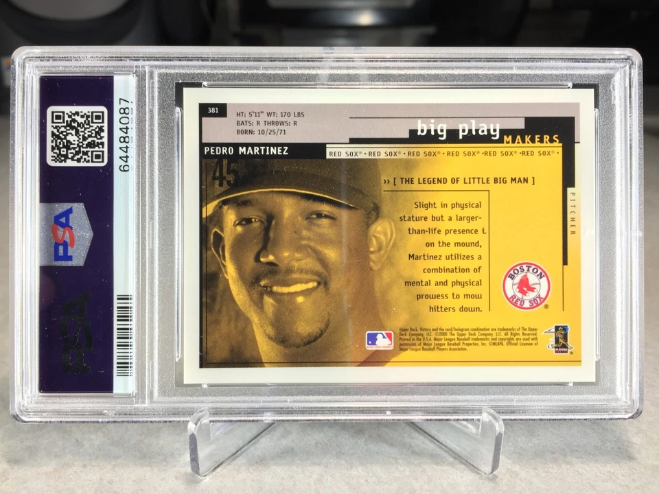 2000 Victory Pedro Martinez #381 - PSA 10 - POP 10 - Boston Red Sox - Image 3 of 3