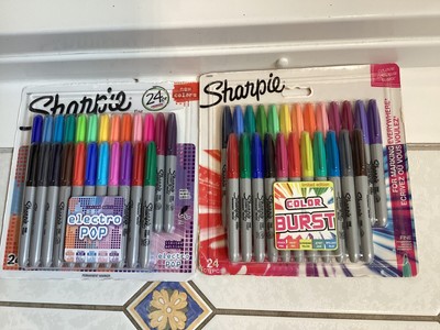 2 X PACKUNGEN SHARPIE STIFTE, 24 STIFTE IN JEDER PACKUNG, BRANDNEU