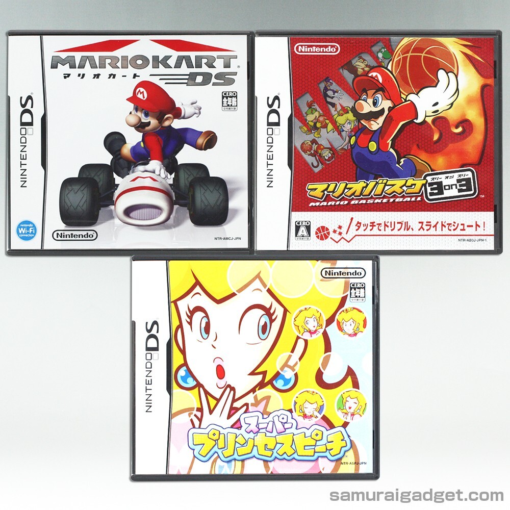 Mario Kart & Hoops 3on3 (Slam Basketball) & Super Princess Peach