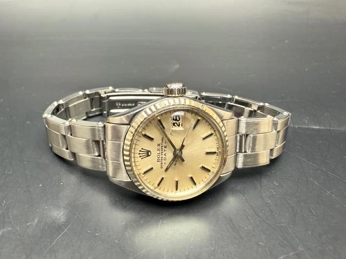 1967 Ladies SS Rolex ref 6516/6519 Oyster Perpetual Date Watch