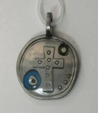 Round cross PENDANT CHARM faith jewelry Ganz unisex teen youth group