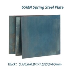 65Mn Spring Steel Plate Sheet Thick 0.5/0.6/0.8 5mm Wide 100mm/200mm Metal Panel
