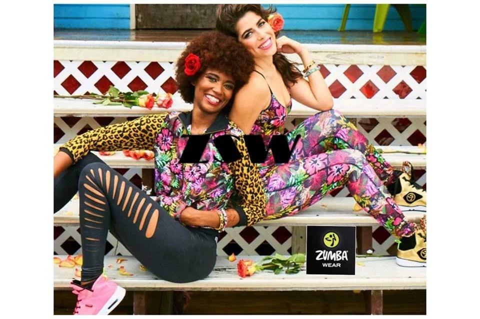 Zumba party slashed ankle clearance leggings