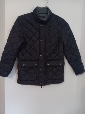 Jasper Conran schwarze wattierte Jungen Jacke